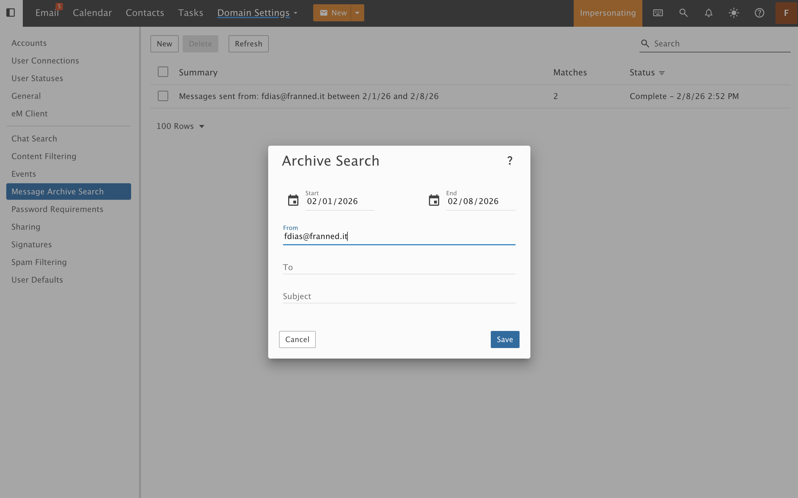 Message Archiving