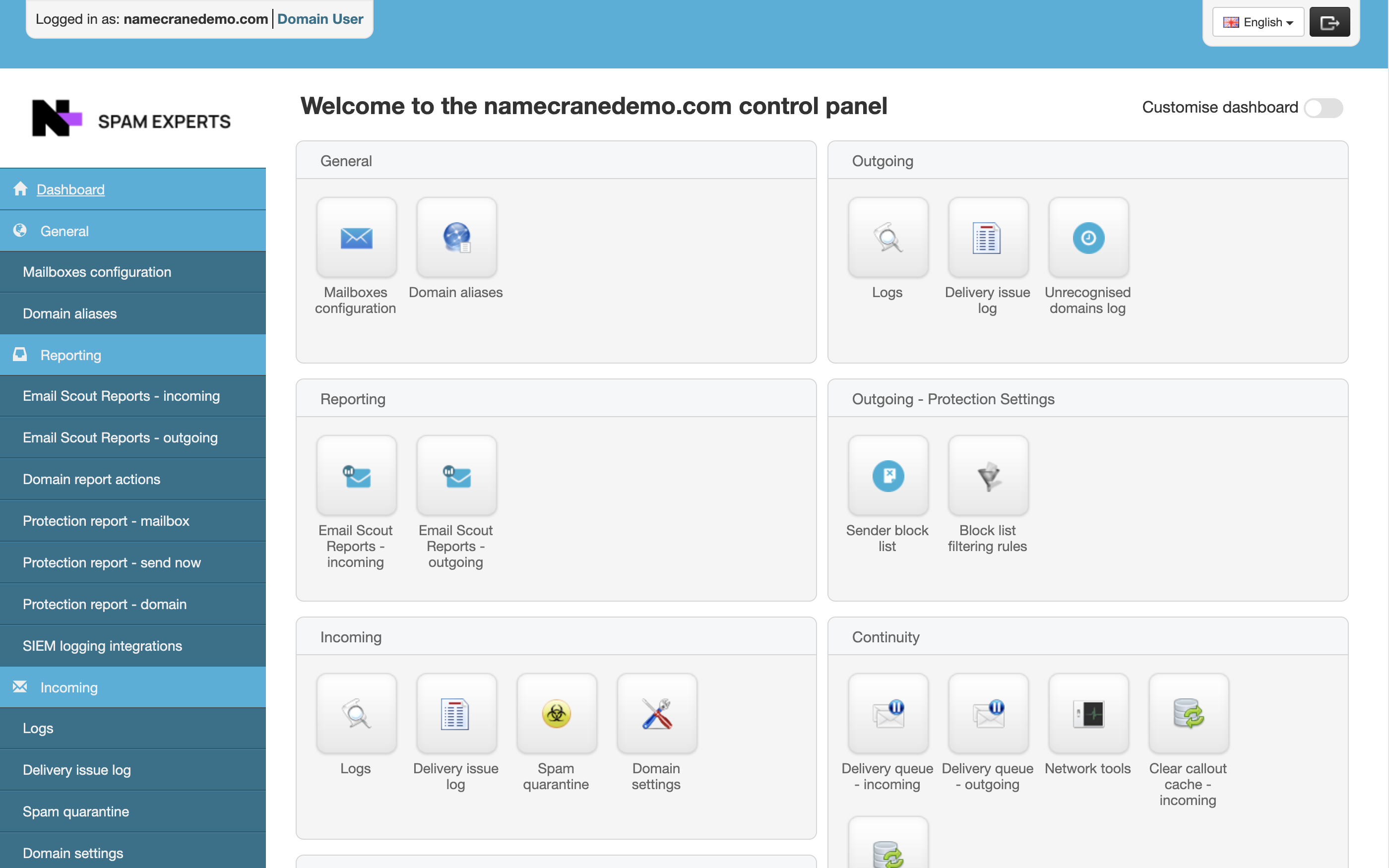 SpamExperts Spam Filtering