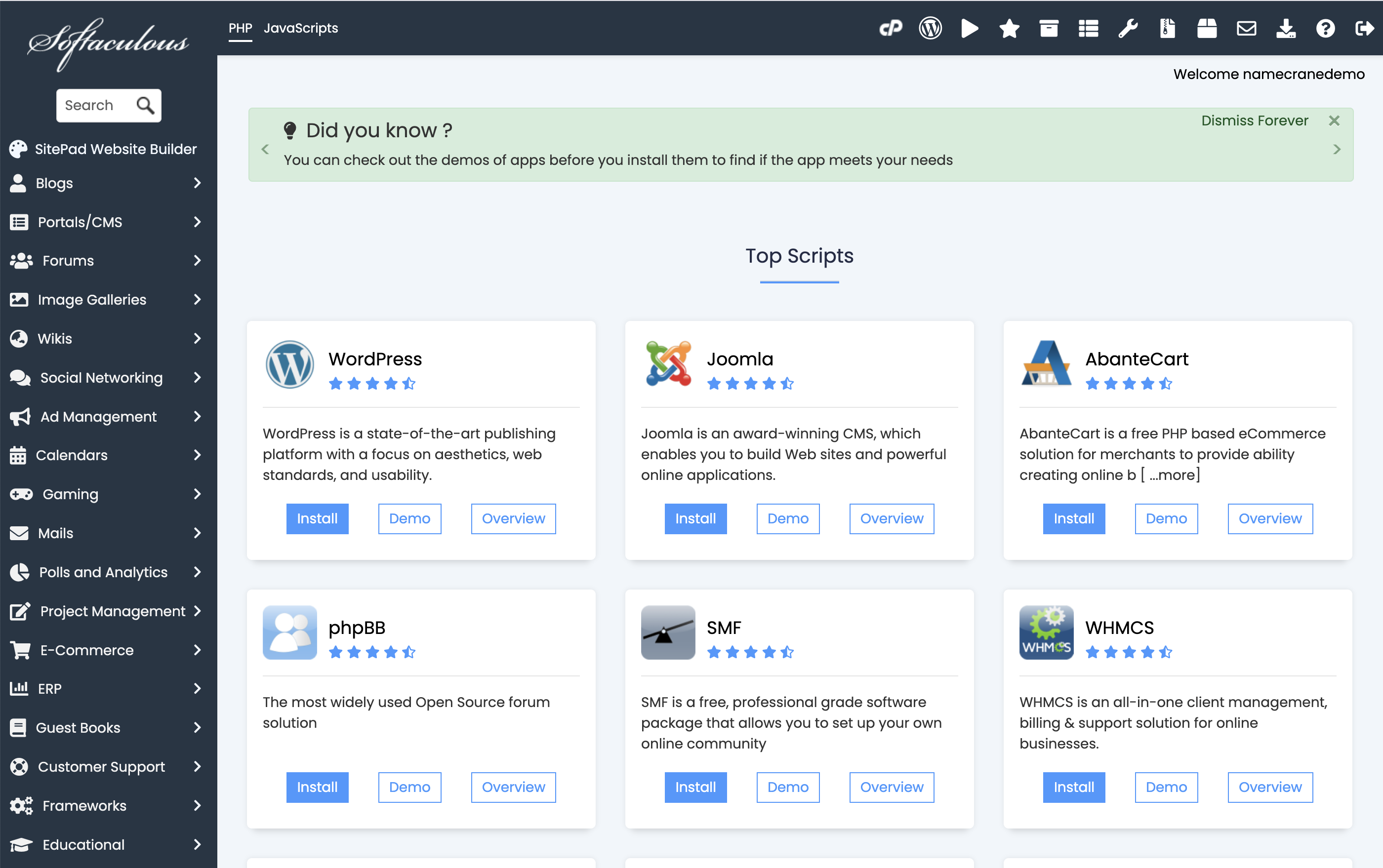 One-Click Installs